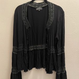 Soft Flare Sleeve Cardigan